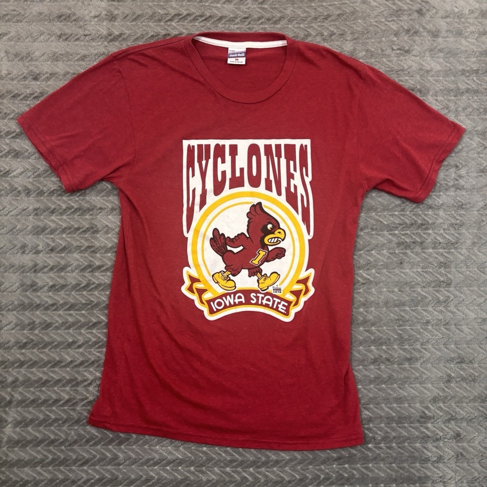 Iowa State Cyclones Charlie Hustle T Shirt Med Short Sleeve Retro 1978 Reprint